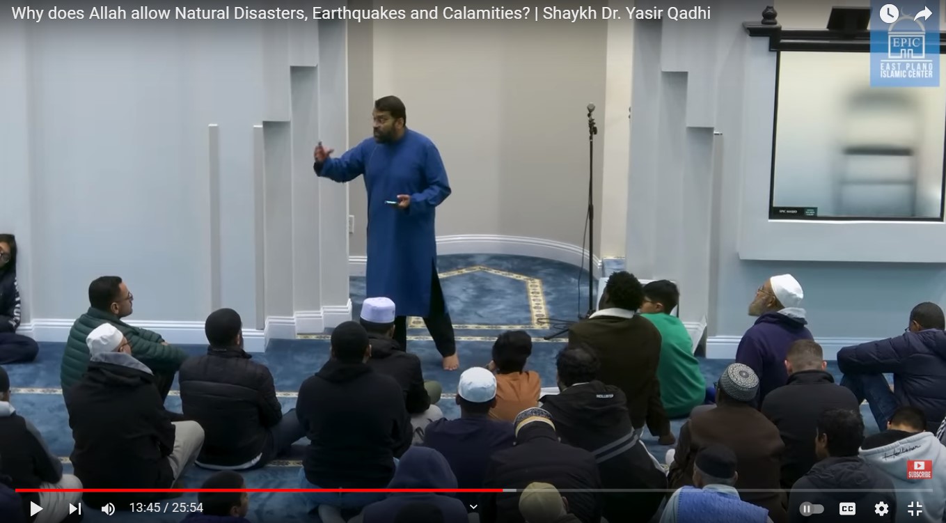 Why does Allah allow Natural Disasters, Earthquakes and Calamities? | Shaykh Dr. Yasir Qadhi